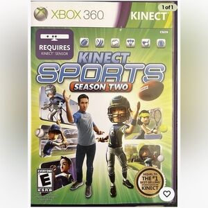 Kinect Sports: Season Two (Microsoft Xbox 360/Kinect, 2011) Disc with Manual